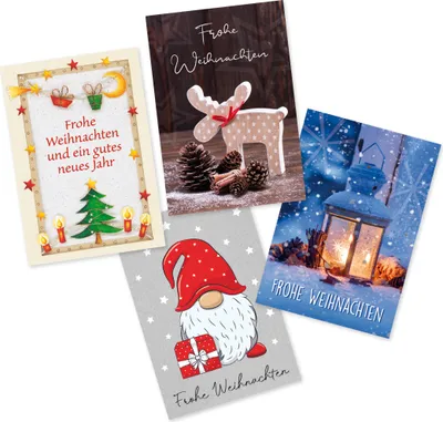 Produktbild von Geschenkanhänger Weihnachten - 4 Anhänger im Beutel