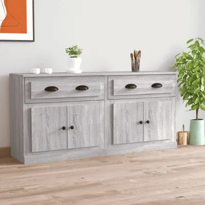 Produktbild von Sideboards 2 Stk. Grau Sonoma Holzwerkstoff , Kommoden Design 2024