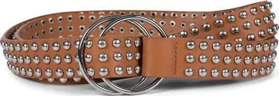 Produktbild von styleBREAKER Damen Taillengürtel mit Kugelnieten und Ringschnalle, Einheitsgröße / Onesize, Vintage Style, Nietengürtel 03010111