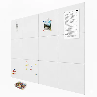 Produktbild von Selbstklebende Filztafeln, 12er-Pack, quadratisch, für Notizen