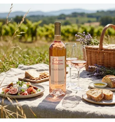 Image de Clos Cibonne Tentations Rosé 2025, vin rosé, France, Côtes de Provence, 75 cl, 13,0 %