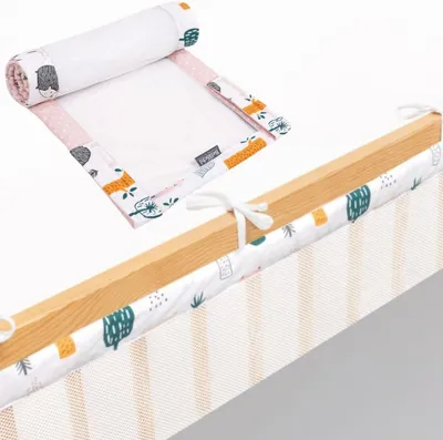 Produktbild von Bettumrandung für Baby- und Kinderbetten, 360x30 cm, Nestchen für Gitterbetten