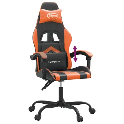 Productafbeelding van vidaXL Gamingstoel, zwart en oranje, kunstleer