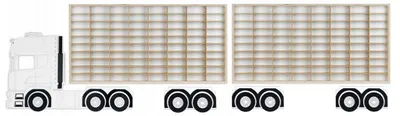 Image de ArtTwist 2x vitrine pour modèles réduits de voitures | Rangement Hot Wheels à 160 compartiments | Vitrine de collection suspendue 78,5 cm x 40 cm x 4 cm | Casier en bois pour décoration murale et organisation (LKW 011)