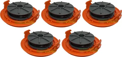 Image de 5 X Bobine de fil+Capuchon pour débroussailleuse Gardena SmallCut Plus 300/23 350/23 5309-20