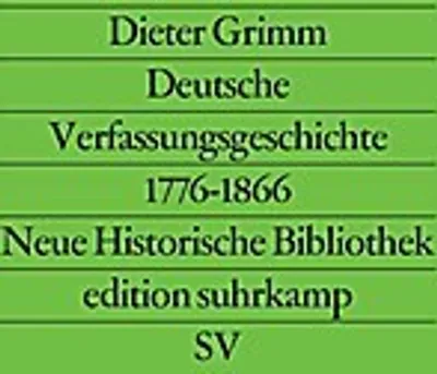 Obrázok produktu pre Deutsche Verfassungsgeschichte 1776 - 1866