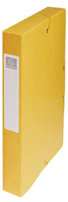 Image de Boîte d'archivage Exacompta Exabox, format DIN A4, jaune, 40 mm