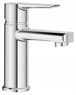 Immagine prodotto di Miscelatore monocomando per lavabo, cromato, in ottone, 147 mm, con cartuccia in Vetroceramica
