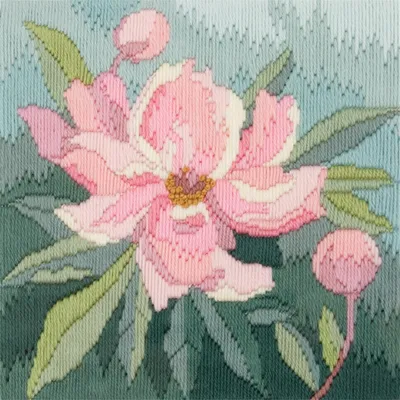 Produktbild von Bothy Threads Langstich-Set "Pfingstrosen", 20.5x21.5cm, DWLSPY, Zählmuster