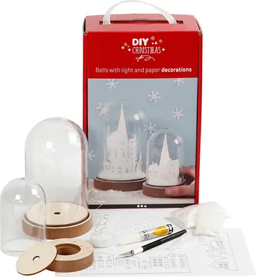 Produktbild von Creativ Company Glasglocken-Set DIY Winterlandschaft Bastelset