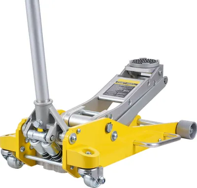 Image de Cric SucceBuy à profil bas, 3 tonnes, capacité de charge 6600 lbs, plage de levage 3,7"-18,3" (jaune)