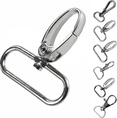 Produktbild von 1 Bolzen-Karabiner Karabinerhaken Größen Farbwahl - Gurtband Hundeleinen