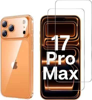 Produktbild von Hülle für iPhone 17 PRO MAX mit 2 Displayschutzfolien aus Hartglas Phonillico®
