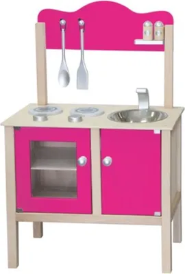 Immagine prodotto di Nuovi giocattoli classici - Cucina di legno - Rosa