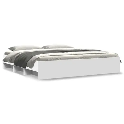 Obrázek produktu pro vidaXL Postel White 200x200 cm Dřevěný materiál