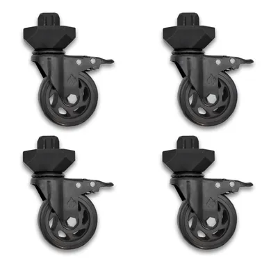 Produktbild von Premium Ersatz-Rollen Set - Die wahren Heavy Duty Rollen inkl massivem Anschraubklotz