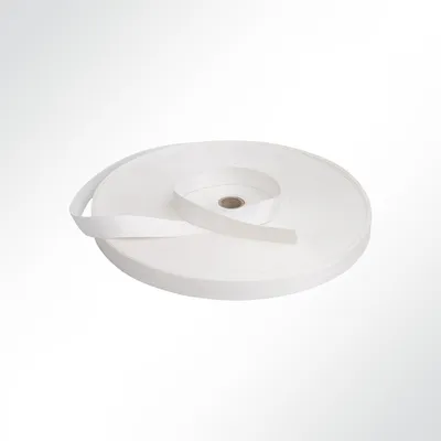 Produktbild von Lysel® Gurtband Polyester (PES) Breite 25mm Stärke 1mm 800kg weiß VE 17 Meter