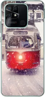 Produktbild von König Design Hülle kompatibel mit Xiaomi Redmi 10C Kunststoff Soft Handyhülle - Handy Case Straßenbahn