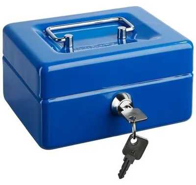 Produktbild von Alco Geldkassette Stahlblech 250x170xx90mm blau