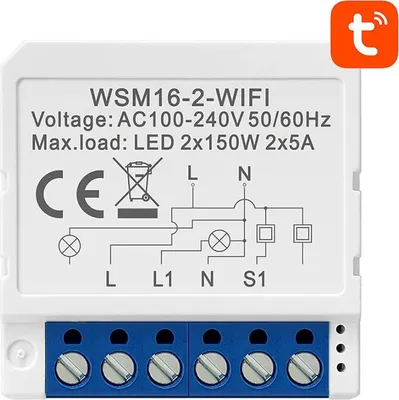 Obrázok produktu pre Smart Switch Module WiFi Avatto WSM16-W2 TUYA