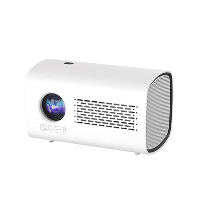 Produktbild von ZELURXX, Mini Projektor, LED, elektrischer Fokus, Bluetooth 5.0, Android, WiFi 6, elektronischer Keystone, 36-150 Zoll, Heimkino, tragbar, weiß