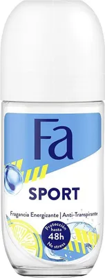 Image de FA Déodorant Roll-On Sport 50ml Unisexe Roller Stick Femme Hommes Corps Parfum Bain