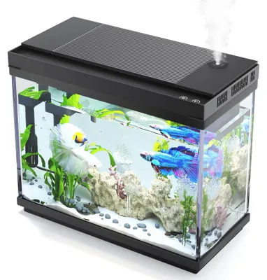 Productafbeelding van Nano Aquarium Compleetset 9L met 3-in-1 Pomp en Verlichting