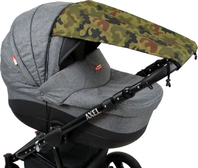 Produktbild von BABYLUX Sonnenschutz SONNENSEGEL für Kinderwagen Buggy UV Schutz 72. Tarn