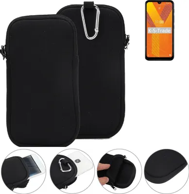 Produktbild von K-S-Trade Neopren-Hülle Handyhülle kompatibel mit Wiko Y62 Schutzhülle Neoprenhülle Sleeve Schutz-Hülle Gürtel Tasche Case Holster Handytasche