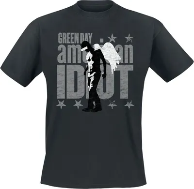 Produktbild von Green Day T-Shirt Herren American Idiot Angel schwarz L