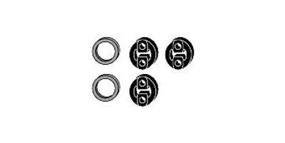 Produktbild von HJS 82 44 7675 Montagesatz Auspuffanlage Abgasanlage für MAZDA XEDOS 9 (TA)