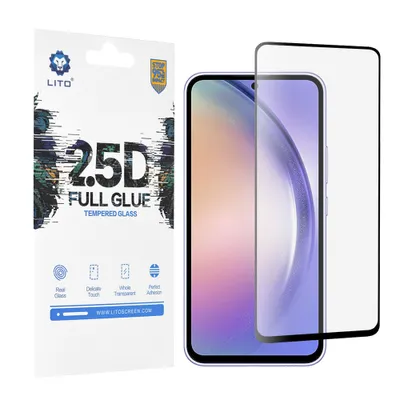 Obrázok produktu pre Lito 2.5D FullGlue Glass - Samsung Galaxy A54 - Tvrdené sklo - Čierne