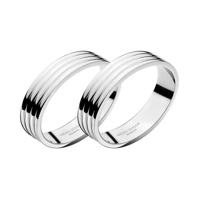 Produktbild von Georg Jensen BERNADOTTE NAPKIN RING STAINLESS STEEL MIRROR 2 PCS 3609375