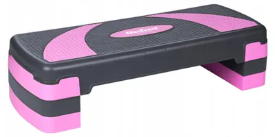 Immagine prodotto di REBEL ACTIVE Step for aerobics and fitness exercises, 3 levels, gray-purple