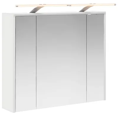 Produktbild von Badezimmerspiegelschrank Weiß 73,5 x 16 x 62,5 cm Holzwerkstoff