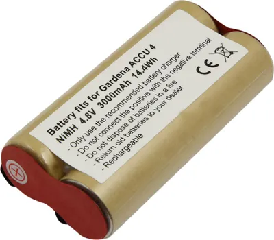 Zdjęcie produktu dla Avizar, akumulator Gardena Accu 4 do nożyc do trawy, 4,8 V, 3000 mAh, NiMH, beżowy