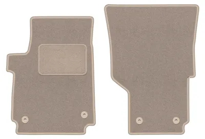 Productafbeelding van Velours voormatten voor Volkswagen Amarok vanaf 2010 – 2-delig, beige, op maat – Wielganizator LUX