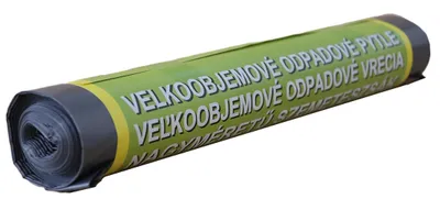 Obrázok produktu pre Vrecia na odpadky 170l (5ks) 100x125cm ČIERNE 50µ THICK