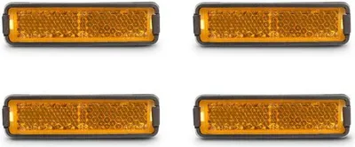 Produktbild von Fahrradpedal-Reflektoren-Set mit STVZO Zulassung, gefertigt aus strapazierfähigem Kunststoff