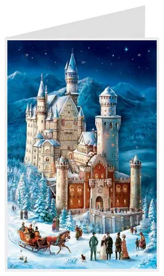 Image de Calendrier de l'Avent Neuschwanstein : Calendrier de l'Avent en papier