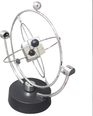 Image de Jouet électronique à mouvement perpétuel Métal Plastique Argent Carré Machine à mouvement perpétuel Jouet Décoration de bureau