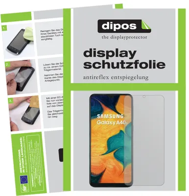 Obrázek produktu pro 6x ochranná fólie displeje pro Samsung Galaxy A40s matná ochranná fólie displeje dipos