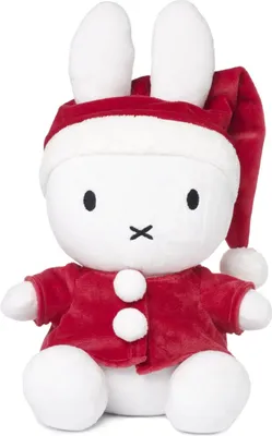 Image de Miffy en peluche Père Noël (33cm) Peluche lapin en peluche Noël