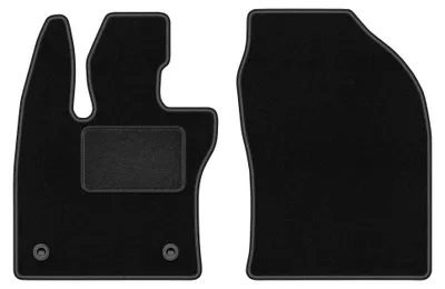 Image de Tapis avant en moquette pour Toyota Prius V 2023- (liftback) – 2 pièces, noirs, sur mesure – Wielganizator LUX