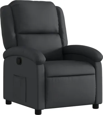 Produktbild von vidaXL Relaxsessel Echtleder Schwarz