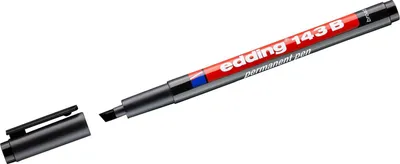Immagine prodotto di Penna permanente edding 143 B 1-3mm nero Confezione da 10