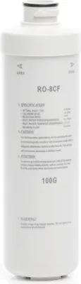 Obrázek produktu pro Naturewater RO-8CF-100G - Membrána pro reverzní osmózu 100 GPD 380 l/den, náhradní membrána pro systém reverzní osmózy, osmózový filtr, vodní filtr na pitnou vodu