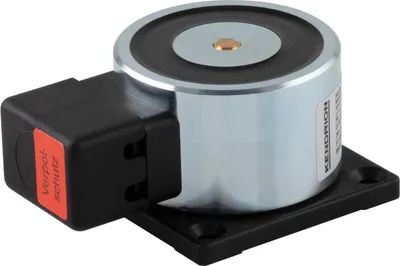 Produktbild von Haftmagnet mit Befestigungsplatte u. Anschlussklemme, Gr. 05, Stahl verzinkt