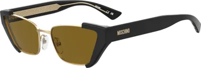 Image de Moschino MOS205/S BLACK GOLD/BROWN 56/17/140 Lunettes de soleil pour femmes