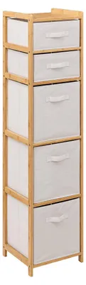 Produktbild von 5five Simply Smart Regal Standregal Badezimmerregal 5 Ebenen 144 cm Badschrank Badezimmer Deko